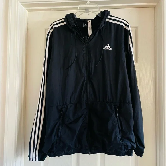Adidas Essentials 3-Stripes Woven Windbreaker - Picture 2 of 3